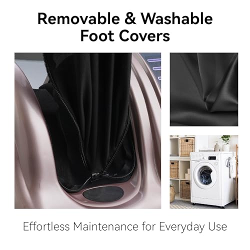 Masajeador de pies Gecheer Premium, con amasado profundo y rodillos, control remoto, nodos shiatsu, palmas de silicona suave, diseño ergonómico para pies, tobillos, pantorrillas y piernas, 7 modos de masaje, ideal como regalo miniatura 5