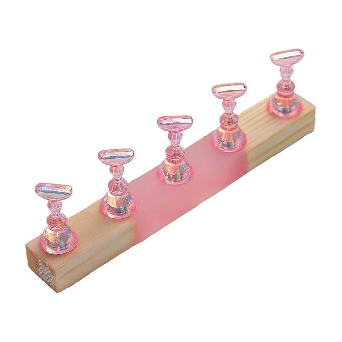 Nail Stand for Press on Nail Display Practice Stands for Home DIY Decoration Pink | Nail Care, Manicure & Pedicure | Nail Art Accessories (Rose Gold)-image-13