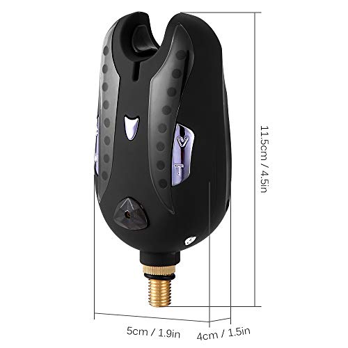 Alarmes de mordida, Andoer Alarme de pesca Kit de alerta sonoro de alarme de mordida de pesca Indica