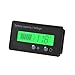 LCD Battery Capacity Monitor Gauge Meter,Waterproof 12V/24V/36V/48V Lead Acid Battery Status Indicator,Lithium Battery Capacity Tester Voltage Meter Monitor Green Backlight for Vehicle Battery
