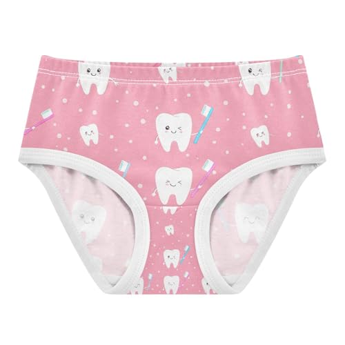 Cute Cartoon Teeth Toddler Girls's Underwear 2T 202c1281