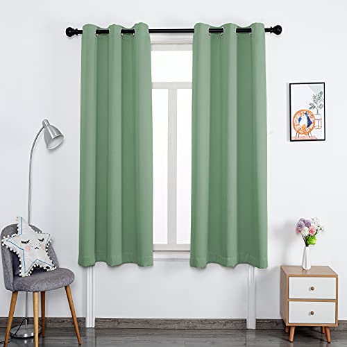 Paire de rideaux occultants à isolation thermique pour salon Rose foncé 140 x 243 cm