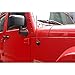 Jamscar Red Antenna Accessories Compatible for Wrangler JK JL Rubicon Sahara Sport Unlimited 4xe Willys JKU 2007-2024 | Short Heavy Metal Billet Antenna Replacement | for Truck Radio Reception