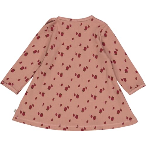 by Green Cotton Apple Printed Frill Dress for Baby Girls-Organic Cotton Blend, Easy Changes, Machine Washable2