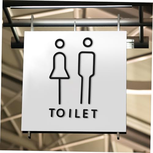 Plaque de toilette hommes femmes NUOBESTY signalétique wc signalisation bain - 7