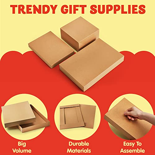 Joyin 10668 12 Pieces Brown Kraft Cardboard Boxes Gift Wrap thumb #2