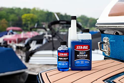 Image of STA-BIL Marine Tune-Up Fuel Treatment, 8 oz | Treats 20 gallons. Cleans fuel systems, removes water, and restores performance.