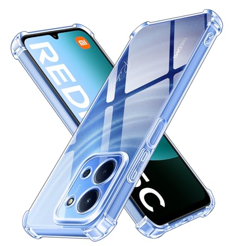 ivoler Crystal Klar Silikon Hülle für Xiaomi Redmi 15C 4G / 5G / Poco C85 mit Stoßfest Schutzecken Dünne Weiche Flexible TPU Transparent Schutzhülle Durchsichtige Handyhülle Kratzfest Case Cover