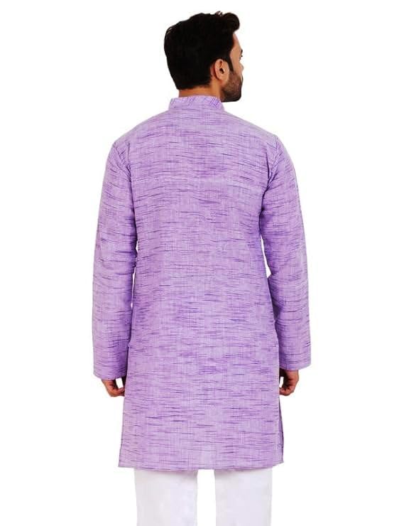 Image of Men's Khadie Cotton Relaxed Straight Kurta
