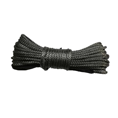Cuerda de cabrestante sintética de 8mm x 20m para rescate de ATV y UTV Blauw 4