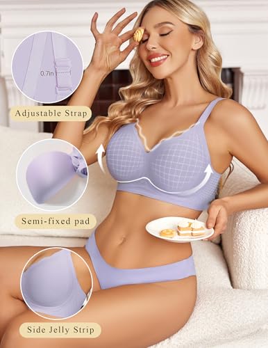 Image of Avidlove Bras for Women No Underwire Seamless Bra Comfortble Bralette Full Coverage Everyday Bras