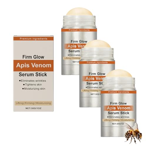ATTDX FirmGlow Suero de Veneno de Abeja, Crema tensa para celulitis, suero facial antienvejecimiento, lápiz para eliminar arrugas, suero natural, adecuado para todos los tipos de piel, mejora la