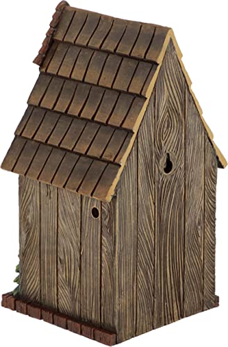 Casa de pájaros de diseño resistente a la lluvia para proteger nidos en jardines exteriores 6