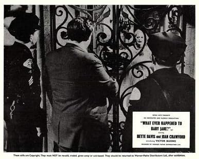 Whatever Happened to Baby Jane Original Lobby Card Bette Davis greets cops