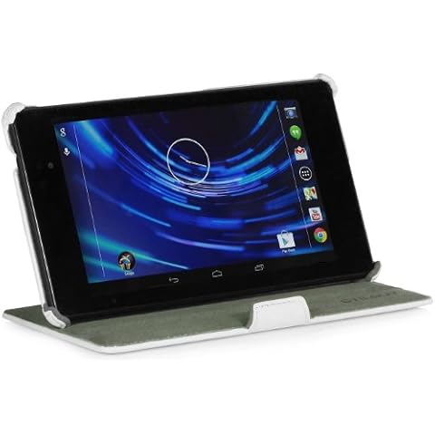 Funda StilGut Ultraslim para Google Nexus 7-2 Generación, Blanco Vintage Cover