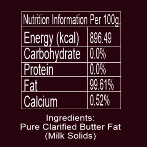 Image of Jivika Premium A2 Gir Cow Ghee 1Ltr|A2 Milk Tested|Vedic Bilona Method|Lab Tested|Pure Desi Cow Ghee|Hand Churned Two-Way Direction|Churned From Curd|Pure Ghee|Danedar|Glass Jar,1.1 Kilograms