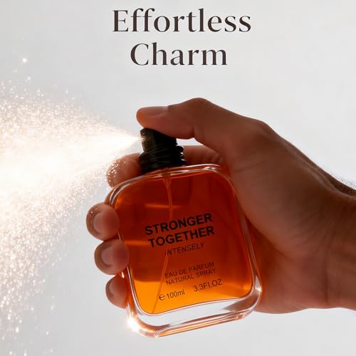 Image of AFLUXE Stronger Together Intensely Men's Cologne 3.4 Fl. Oz, Warm Spicy Woody Notes, Modern Masculine Eau De Parfum