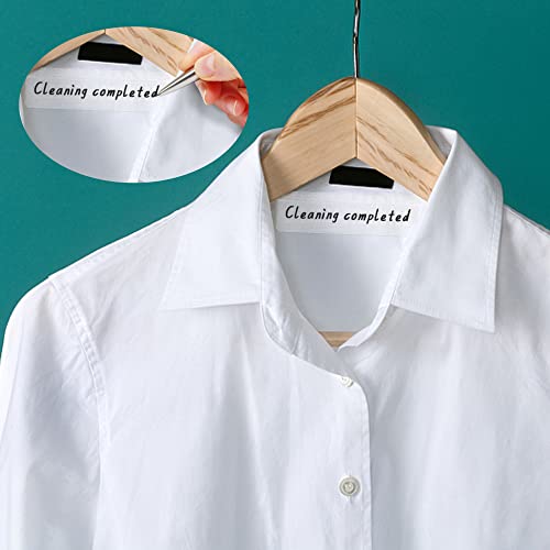 HYBSK 180 Count No-Iron Fabric Labels Kids Clothing Stickers Washer Dryer Safe Handwrite School Personalized Name Tags 1/2\" x 1-3/4\"(White)