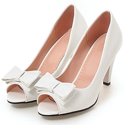 Gicoiz Footwear Peep Toe Stiletto Heels Womens Slip On Basic Dress Shoes2