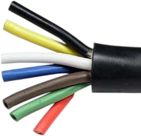 Trailer Wire Cord Connector for Trailer Lights, 14-7 Multi-Gauge Double Jacketed