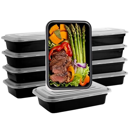 Qewro 10Pack 35oz Meal Prep Containers Disposable Food Storage Containers