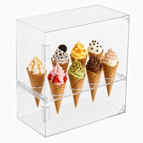 Acrylic 8-Hole Waffle Cone Holder
