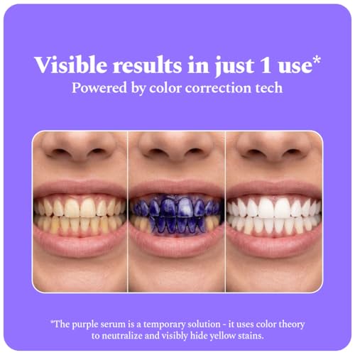 Image of Perfora Purple Magic Whitening Serum, 60ml | Purple Toothpaste For Teeth Whitening | Tooth Stain Removal |Enamel Safe & Effective Teeth Whitener | Apple Peach,Pack Of 2