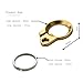 Sleek Brass Bottle Opener Key Chains Creative EDC Belt Loop Keychains with Stainless Steel Ring