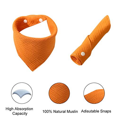 CUHZA Confezione da 4 bavaglini a bandana per