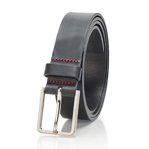Ceinture en cuir HUGO Gael en cuir vachette véritable avec boucle ardillon pour une tenue parfaite