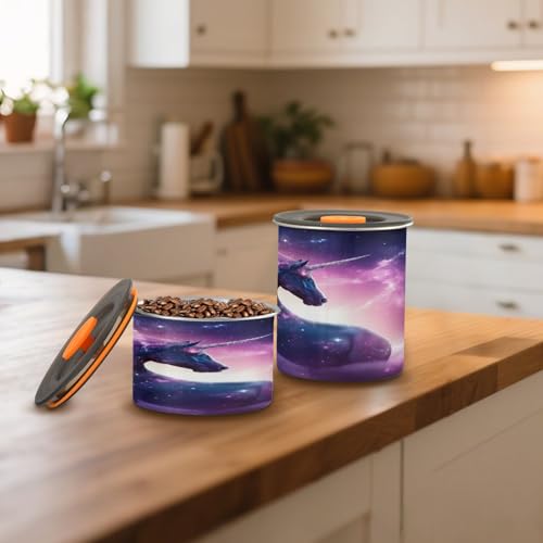 Contenedor hermético de acero inoxidable para café 900ml miniatura 6