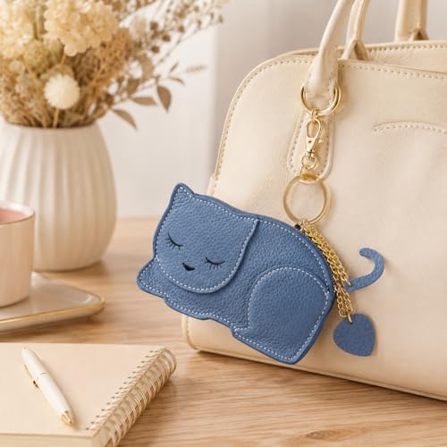 Image of QZUnique Women's PU Leather Crab Shape Pendant Purse Mini Bag Key Chain