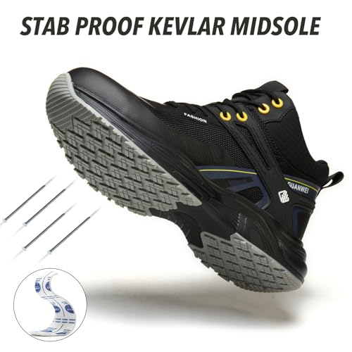 Image of Nutropa Steel Toe Boots for Men Women, Lightweight Work & Safety Shoes Outdoor Protection Footwear Puncture Proof Industrial and Construction Shoes