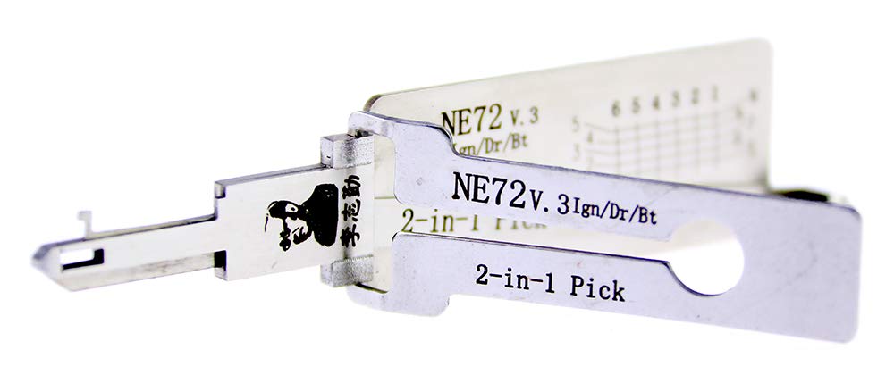 TPM Go NE72 2-in-1 Pick,Car Key Reader,Lock Pick Decoder for Auto Locksmith Tools for Car