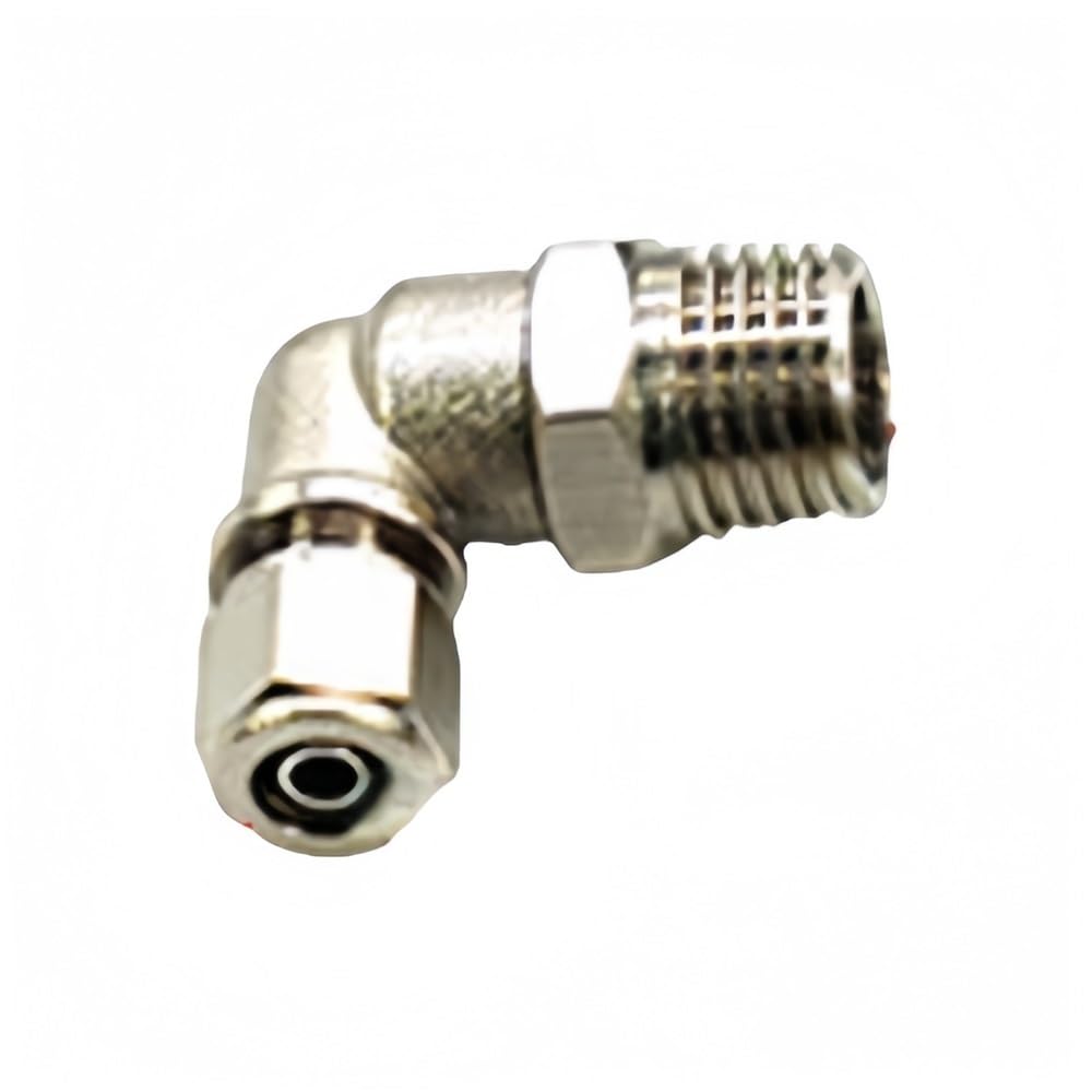 Pipe Hose Connector Pneumatic Connector Elbow Quick Thread Fitting, Male BSP Hose Tightening 1 piece(PL6-02)