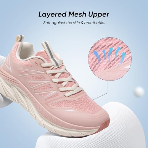 NORTIV 8 Women's Walking Shoes Running ActiveSwift Comfortable Tennis Breathable Non Slip Athletic Gym Workout Cross Training Sneakers.4