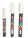 uni POSCA White = 3 Different Point Sizes per Pack: PC-1M(0.7 mm), 3M(0.9~1.3 mm), 5M(1.8~2.5 mm)
