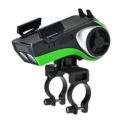 Fahrrad Frontleuchte LED Lampe Mit Hupe, USB Aufladen IP54 wasserdichte Drahtlose Bluetooth Subwoofer Stereoanlage, Halterung Für Telefon,
