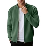 Bauzuoyo Herren Freizeitjacke Grobstrick-Cardigan mit offener Vorderseite, weicher Langarm-Pullover für Outdoor-Aktivitäten, bequemer und Leichter für Alltag und Streetstyle