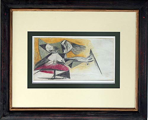 Pablo PICASSO Lithograph Preparatory GUERNICA Ltd Ed w/Custom FRAME
