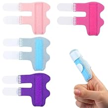 Piriuuo 4 Pcs Finger Splints Trigger Finger Splint Mallet Finger Splint Finger Brace for Injury Sprain Finger Straightener Finger Splint for Index Middle Ring Pinky Finger