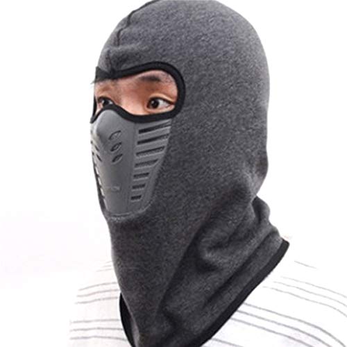 G&S Winter Warm Hat Motorcycle Windproof Face Mask Hat Helmet Beanies for Men Women Outdoor Sports Fleece Balaclava Hat Grey Color 3