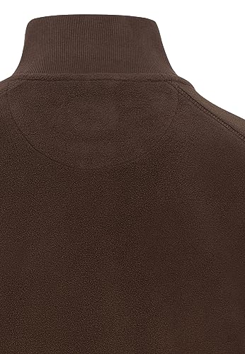 camel active Herren Fleecejacke aus recyceltem Polyester Braun, Menswear-M