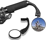 【Fahrradrückspiegel 360° drehen lässt】Zwei Arten passen gut auf den Innendurchmesser des Fahrradlenkers von 17.4-22 mm. 360-Grad-Drehung, besser an jede Richtung anpassen, sie jede Richtung Ihres Rückens beobachten. Behandeln Sie es manchmal als Spiegel, um Ihr Gesicht oder Ihr Tuch zu überprüfen. Selbst wenn Sie bergab fahren, zittert, platzt oder zerbricht der Spiegel nicht.