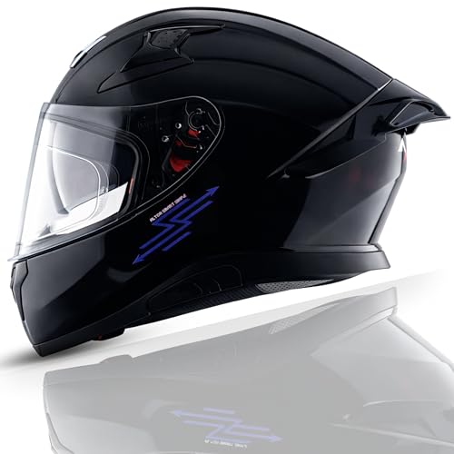 Image of Axor x Altor Apex Smart Bluetooth ECE DOT ISI Certified Full Face Helmet for Bike - Swipe Control, Voice Assistant, Turn-by-Turn Navigation and Dual Visor-Black-L