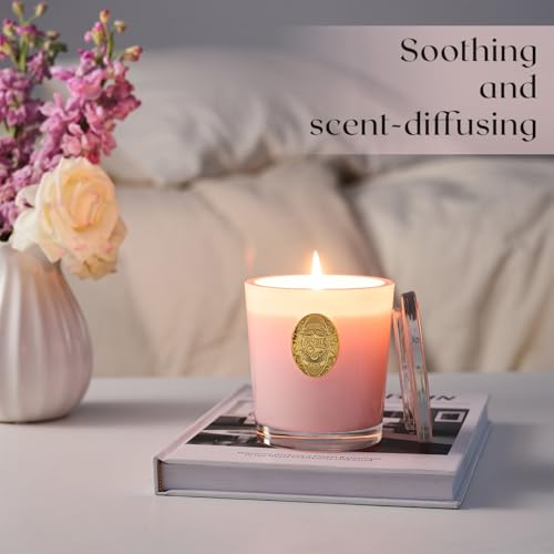 M&SENSE 290g Soy Scented Candles Coconut Lime&Apricot - 55 Hours Long Burning, Natural Non-Toxic Glass Jar Candle, Aromatherapy for Relaxing, Luxury Birthday/Mother's Day Gifts for Women - Image 6