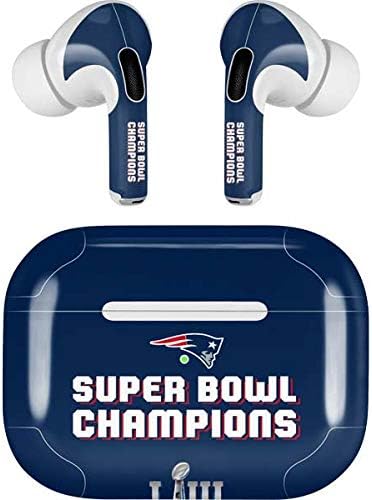 Skinit Decal Audio Skin Compatible with Apple AirPods Pro - Officially Licensed NFL Patriots Super Bowl LIII Champions Design