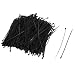 uxcell 1000 Pcs 110mm x 2mm Self Locking Wire Cable Zip Tie 4.3" Black