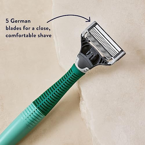 Harry's Men's Razor Set, Razor + 5 Razor Blades + Shaving Cream, Harry's Razor Blade Refills use 5 Blade Design for Smoother Shaving, Travel Size Men's Shave Cream Formulated with Aloe - Image 3