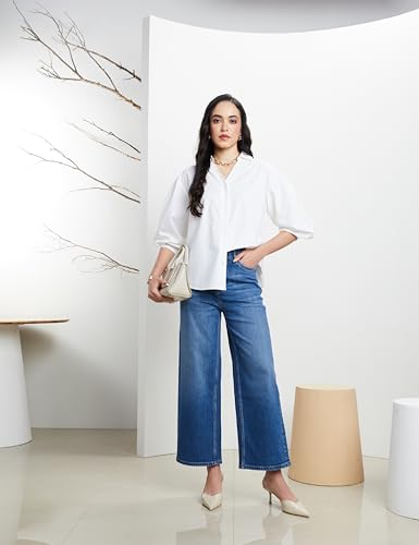 Image of Symbol Premium Women's Oversized Smart Casual Cotton Shirt (Available in Plus Sizes)